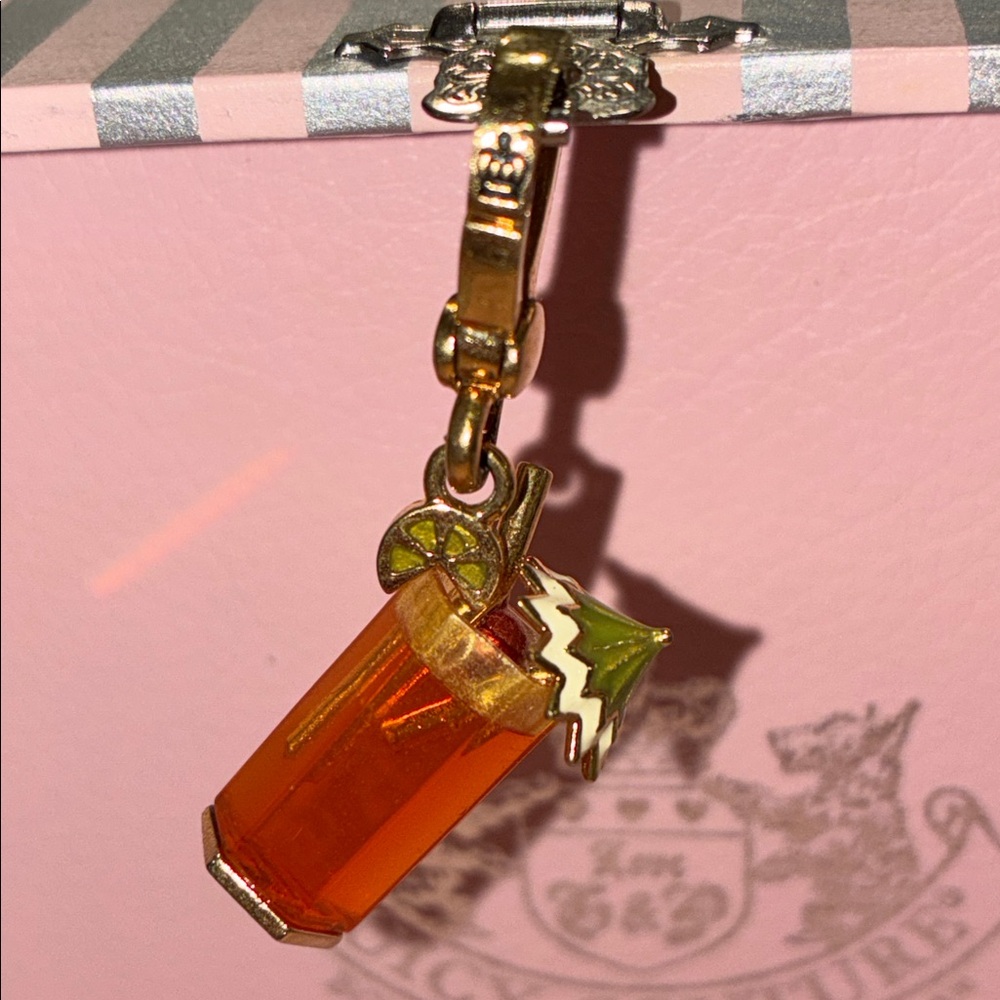 Y2K VINTAGE Juicy Couture Cocktail Drink Charm Tropical